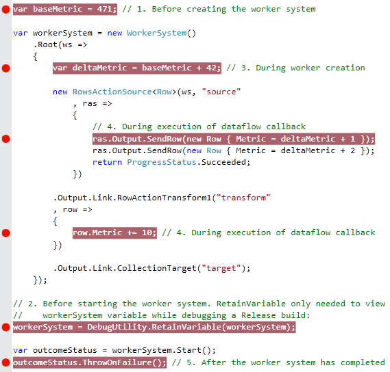 Debugging Breakpoints